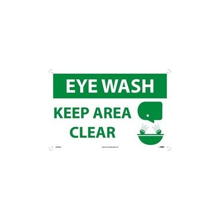 Nmc EYE WASH KEEP AREA CLEAR, M498AG M498AG